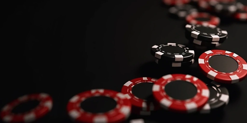 professional dark banner on the theme of the casino